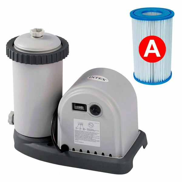 Schwimmbad Abnehmbar Intex Prism Frame 610 x 122 x 305 cm 610 x 305 x 122 cm 18.202 l Grau Oval