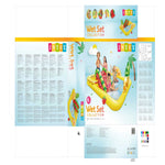 Aufblasbares Planschbecken für Kinder Intex 57158NP Früchte 244 x 191 x 91 cm Spielplatz