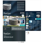Aufblasbares Spa Intex Purespa Greywood Deluxe 28440EX 220-240 V 4 Plätze 1741 l/h