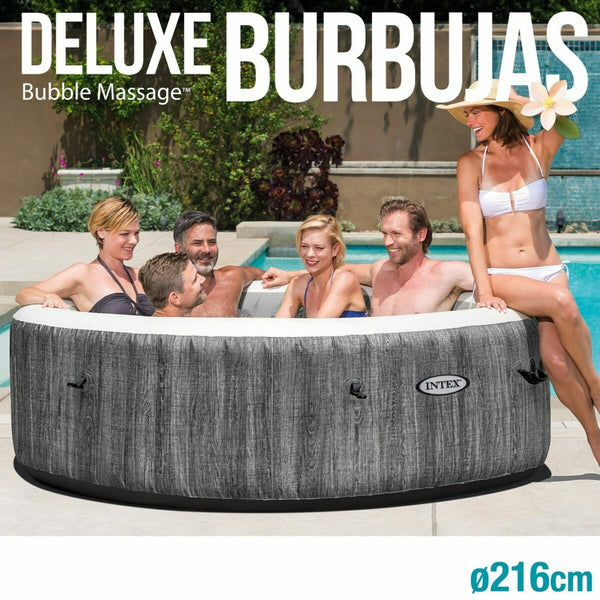 Aufblasbarer Pool Intex 6 Plätze 220-240 V Jacuzzi 216 x 71 cm