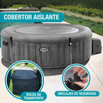 Aufblasbarer Pool Intex 6 Plätze 220-240 V Jacuzzi 216 x 71 cm