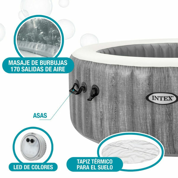 Aufblasbarer Pool Intex 6 Plätze 220-240 V Jacuzzi 216 x 71 cm