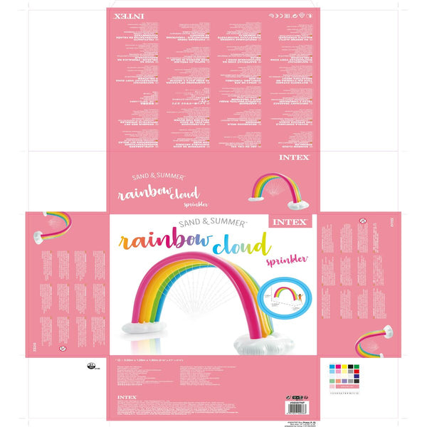 Wassersprinkler-Spielzeug Intex   Regenbogen 300 x 109 x 180 cm PVC
