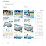 Schwimmbad Abnehmbar Intex 8.418 l rechteckig 400 x 200 x 122 cm