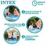 Schwimmbad Abnehmbar Intex 400 x 122 x 400 cm 400 x 200 x 122 cm