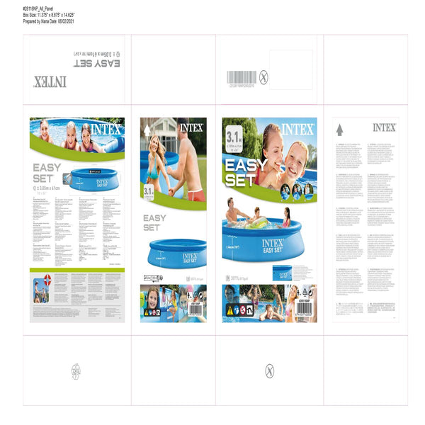 Aufblasbarer Pool Intex 28116NP 3077 L 305 x 61 x 305 cm