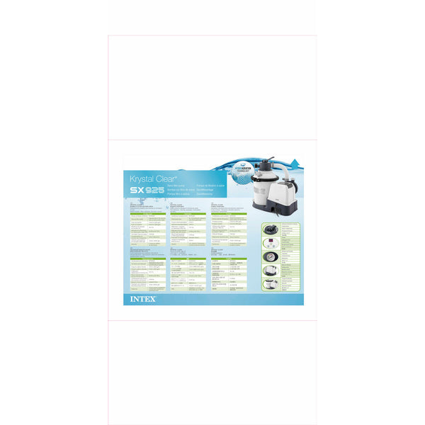 Aufbereitungsanlage für Schwimmbad Intex SX925
