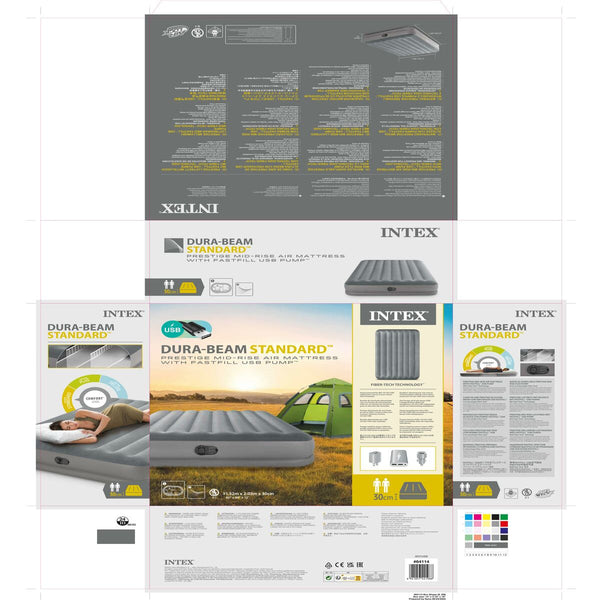 Aufblasbares Bett Intex Beam Standard Prestige 152 x 30 x 203 cm