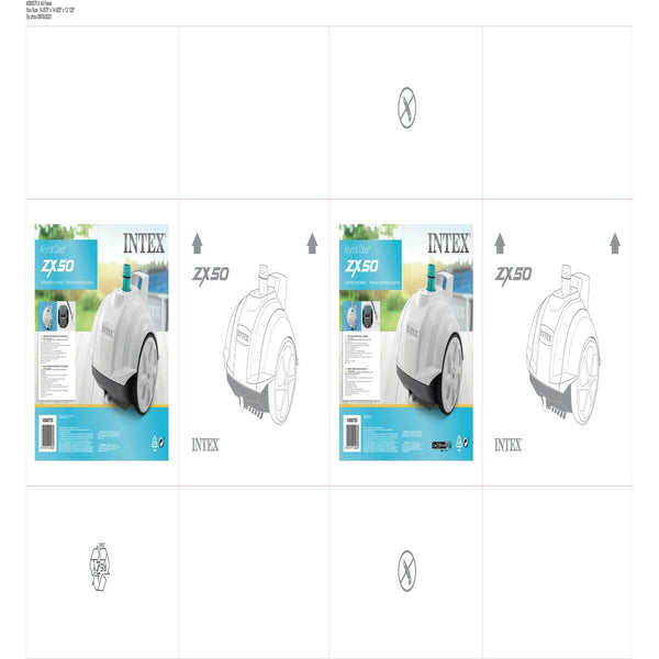 Automatische Poolreiniger Intex Zx50 56,5 x 40 x 33 cm