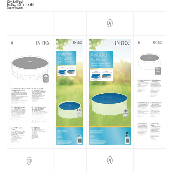 Poolabdeckung Intex 28013 rund Solar Ø 457 cm