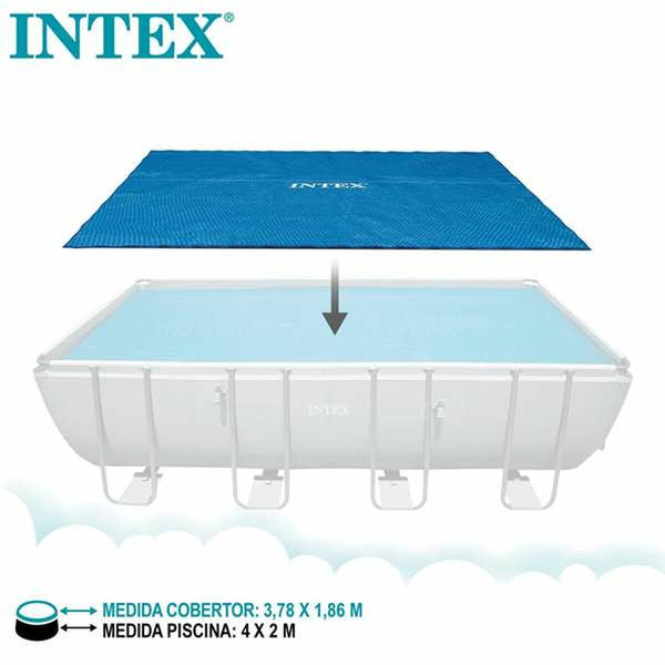 Poolabdeckung Intex Frame Solar rechteckig 378 x 186 cm