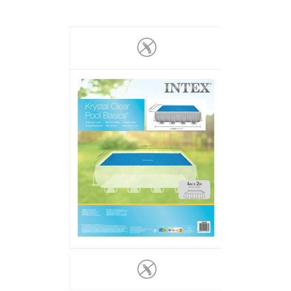 Poolabdeckung Intex 28028 400 x 200 cm Solar rechteckig