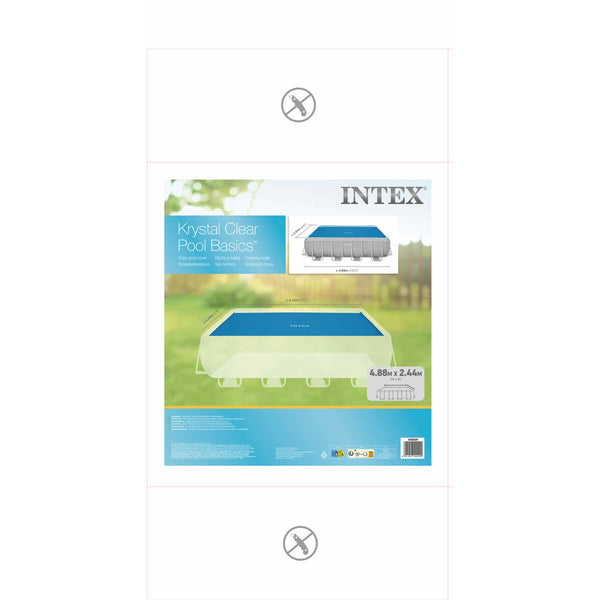 Poolabdeckung Intex 28029 rechteckig Solar 476 x 234 cm
