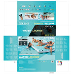 Luftmatratze Intex Water Lounge 310 x 183 cm Weiß türkis
