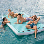 Luftmatratze Intex Water Lounge 310 x 183 cm Weiß türkis