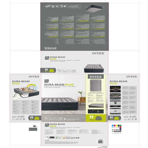 Aufblasbares Bett Intex Beam Basic Deluxe Queen 152 x 42 x 203 cm