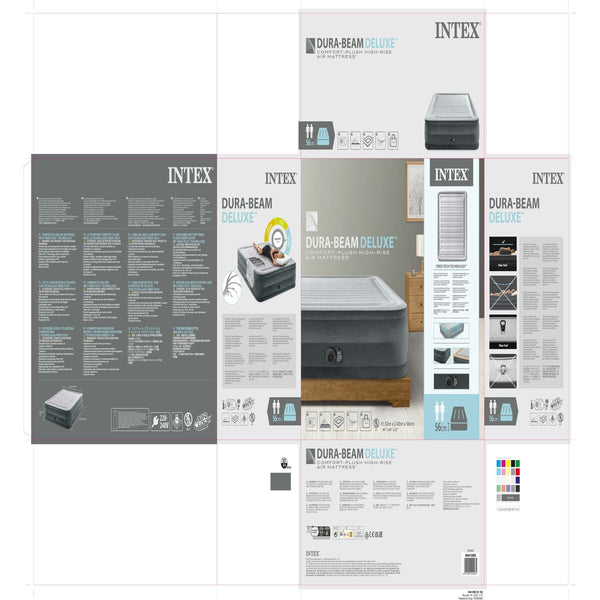 Aufblasbares Bett Intex Fiber-Tech 152 x 56 x 203 cm