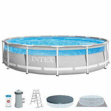 Runder Pool mit Filterpumpe Intex Clearview Prism Frame 427 x 107 cm