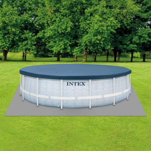 Schwimmbad Abnehmbar Intex Chevron Prism 427 x 107 cm 488 x 122 cm kreisförmig