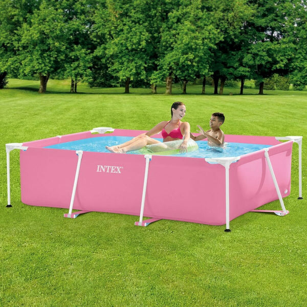 Schwimmbad Abnehmbar Intex 220 x 150 x 60 cm Rosa 1662 L