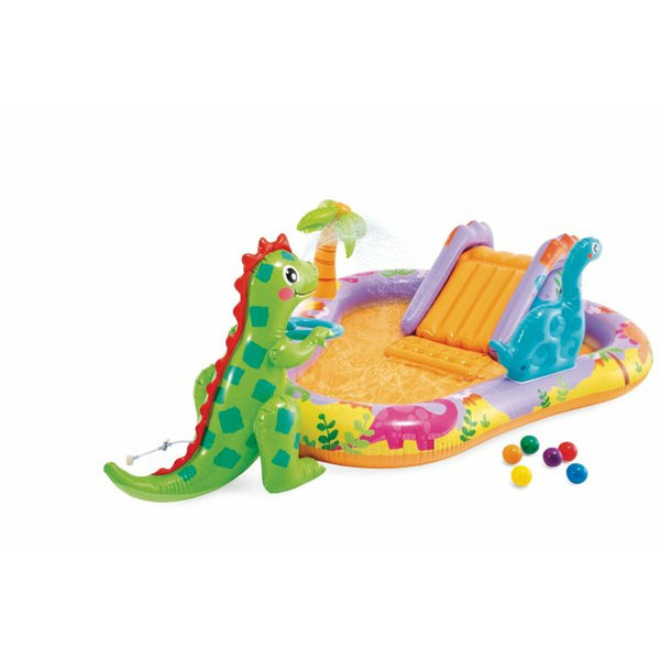 Aufblasbares Planschbecken für Kinder Intex Dino Park 201 x 157 x 69 cm