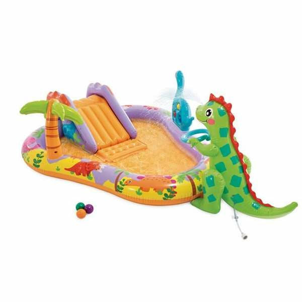 Aufblasbares Planschbecken für Kinder Intex Dino Park 201 x 157 x 69 cm