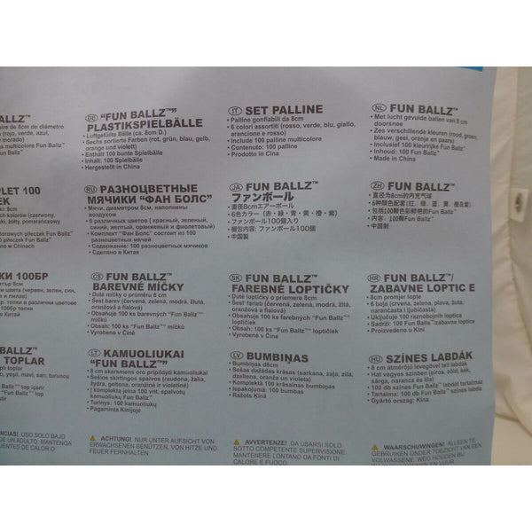 Bälle   Intex 49600NP 8 x 8 x 8 cm 100 Stücke