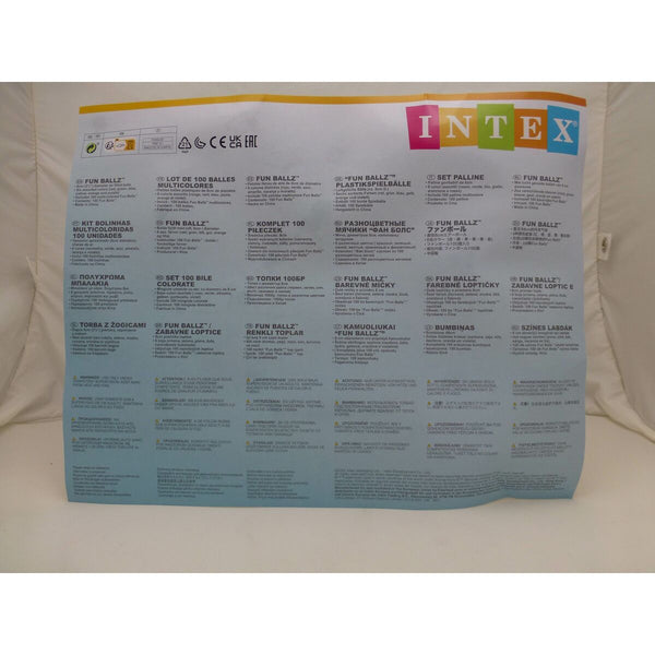 Bälle   Intex 49600NP 8 x 8 x 8 cm 100 Stücke