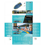 Aufblasbarer Boot Intex Challenger 3 295 x 43 x 137 cm