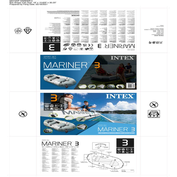 Aufblasbarer Boot Intex