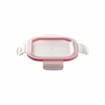 Lunchbox-Set Bergner Walking Anywhere Borosilikatglas cuadradas karriert 320 ml 520 ml 800 Seiten Rot