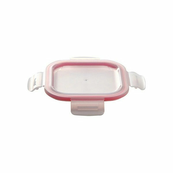 Lunchbox-Set Bergner Walking Anywhere Borosilikatglas cuadradas karriert 320 ml 520 ml 800 Seiten Rot