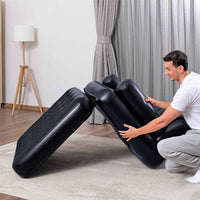 Bestway Aufblasbarer Sessel 4 Positionen Schwarz 191x38x25 cm Innenraum 75114