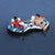 Bestway Doppel-Aufblasrad mit Griffen Rapid Rider 251x132 cm Strand und Pool 43113