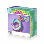 Bestway aufblasbares Rad mit Griffen und Rückenlehne Tie Dye D118 cm Strand und Pool 43637
