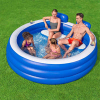 Bestway Aufblasbare Familienpool 231x219x79 +6 Jahre Garten 54422