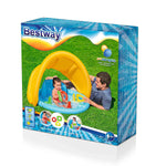 Bestway aufblasbares Lernschwimmbad für Kinder mit abnehmbarem Dach 115x89x76cm +6 Monate Garten 52568