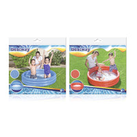 Bestway Aufblasbares Kinderbecken 3 Ringe Eco Farbmischung 122x25 cm +2 Jahre Garten 51025