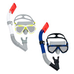 Bestway Set Maske und Schlauch Junior Anatomischer Riemen Farbmix +7 Jahre Strand und Pool 24035