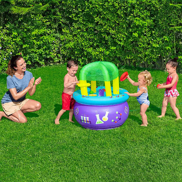 Bestway Lernspiel-Tisch aufblasbar 76x76x88 cm +18 Monate Innen- und Garten 52573