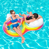 Bestway Aufblasbares Rad mit Griffen und Rückenlehne 186x116 cm Strand und Pool 43648