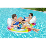 Bestway Aufblasbares Rad mit Griffen und Rückenlehne 186x116 cm Strand und Pool 43648