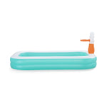 Bestway Kinderpool Aufblasbar Basketballspiel 251x168x102 cm +3 Jahre Garten 54445