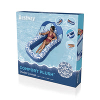 Bestway Aufblasbare Matratze mit Sonnenschutz Komfort Plus 198x112 cm Strand und Pool 43732