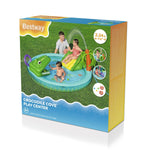 Bestway Aufblasbares Spielzeugbecken Krokodil 224x181x72 cm +2 Jahre Garten 53166