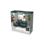 Bestway Sessel Aufblasbar mit Fußstütze Farbwahl 107x99x80/48x48x36 cm Innen 75137