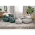 Bestway Sessel Aufblasbar mit Fußstütze Farbwahl 107x99x80/48x48x36 cm Innen 75137