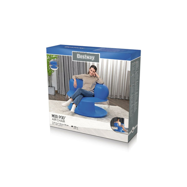Bestway Sessel Aufblasbar Einzel Farbe Sortiert 112x112x70 cm Innen 75138