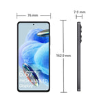 Smartphone Xiaomi Note 12 Pro 5G 6,67" Octa Core 6 GB RAM 128 GB Weiß Schwarz