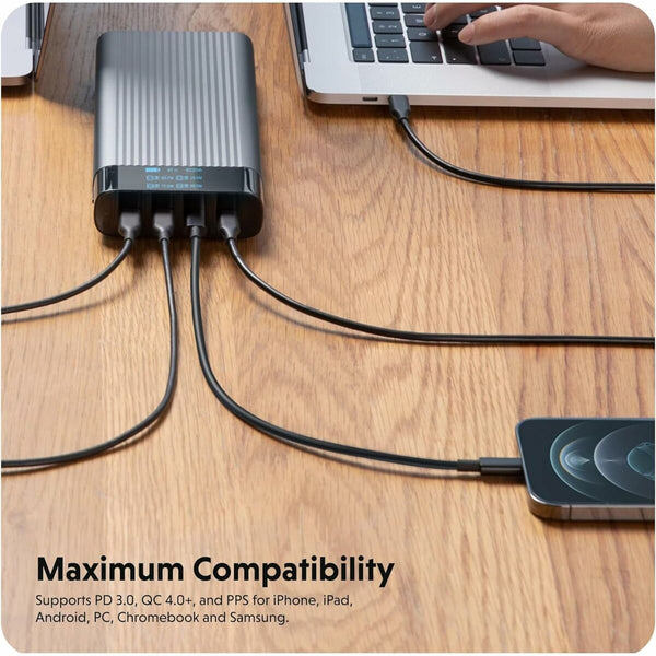 Laptop-Akku Hyper HJ245B Silberfarben